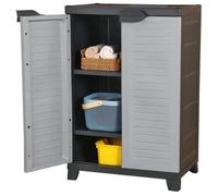 vidaXL Armoire en Plastique Casier de Rangement Organisateur Rangement d'Outils Bureau Maison Débarras Garage Intérieur 65x45x97 cm Gris https://www.fnac.com/mp46212866/vidaXL-Armoire-en-plastique-65x45x97-cm/w-4?oref=f0506164-543a-394a-7af0-4fd483743d73