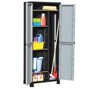 vidaXL Armoire en plastique Modèle 337902 68 x 39 x 171,5 cm Gris