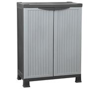 vidaXL Armoire en Plastique Casier de Rangement Organisateur Rangement d'Outils Bureau Maison Débarras Garage Intérieur 68x39x92 cm