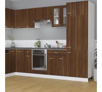 Vidaxl Armoire En Verre Suspendue ""Lyon"" Chêne Marron Marron