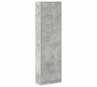 vidaXL Armoire Gris béton 55 x 25 x 189 cm Bois d'ingénierie, Armoire Moderne, unité rectangulaire, Beaucoup d'espace pour Vos vêtements, organise Contemporain