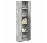 vidaXL Armoire Gris béton 55 x 25 x 189 cm Bois d'ingénierie | Élégant et simple avec des lignes épurées, Parfait pour garder tes affaires bien organisées,