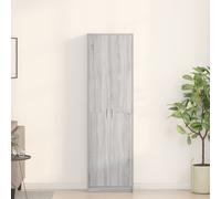 Vidaxl Armoire Grise Sonoma 55x25x189 Cm En Bois D'ingénierie Gris