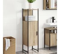 Vidaxl Armoire Haute De Rangement Chêne Clair Bois D'ingénierie