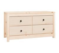 Vidaxl Armoire Latérale 100x40x54 Cm Bois De Pin Massif Marron