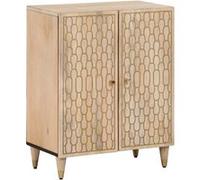 vidaXL Armoire latérale 60x33x75 cm Bois massif de manguier Marron