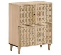 Vidaxl Armoire Latérale 60x33x75 Cm Bois Massif De Manguier Marron