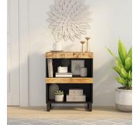 Vidaxl Armoire Latérale 60x33x75 Cm Bois Massif De Manguier Marron