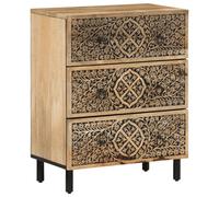 Vidaxl Armoire Latérale 60x33x75 Cm Bois Massif De Manguier Marron