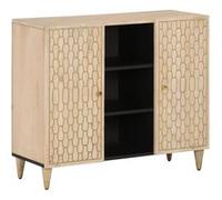 vidaXL Armoire latérale 90x33x75 cm bois massif de manguier358276 Bois G