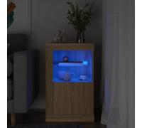 Vidaxl Armoire Latérale Avec Lumières Led Chêne Sonoma