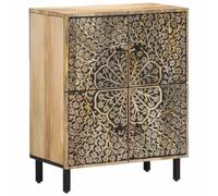 vidaXL Armoire latérale 60×33×75 cm Bois massif de manguier Marron