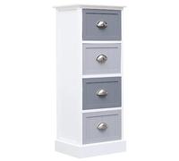 vidaXL Armoire latérale en bois de paulownia 35x25x57 cm pour chambre