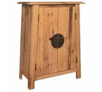 vidaXL Armoire latérale de salle de bain – Meuble de rangement avec étagère, pin massif