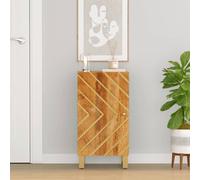 Vidaxl Armoire Latérale Marron Et Noir 40x33,5x75 Cm Bois De Manguier Multicolore