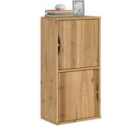 Vidaxl Armoire Latérale Odda 40x24x79 Cm Bois Massif Pin Marron