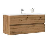 Vidaxl Armoire Lavabo Chêne Artisanal 100x38,5x45 Cm Bois D'ingénierie Multicolore