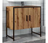 Armoire lavabo de salle de bain chêne artisanal 60x33x60 cm
