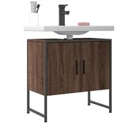 vidaXL Armoire lavabo de salle de bain chêne marron 60x33x60 cm