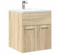 Vidaxl Armoire Lavabo De Salle De Bain Chêne Sonoma 41x38,5x46 Cm Multicolore