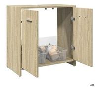 vidaXL Armoire lavabo de salle de bain Chêne Sonoma 60×33×60 cm