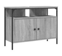 Vidaxl Armoire Lavabo De Salle De Bain Sonoma Gris 80x30x60 Cm Gris