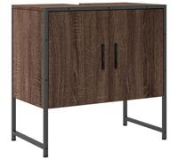 vidaXL Armoire lavabo de salle de bain chêne marron 60x33x60 cm