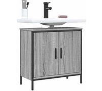 Armoire Lavabo de Salle de Bain, Placard sous Vasque avec Porte, Meuble de Rangement, Organisateur de Toilette 842449