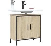 Armoire Lavabo de Salle de Bain, Placard sous Vasque avec Porte, Meuble de Rangement, Organisateur de Toilette 842447