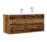 vidaXL Armoire lavabo 856252 – vieux bois, bois d'ingénierie, 100x38,5x45 cm