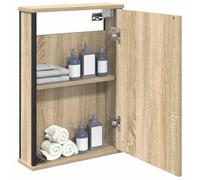 vidaXL Armoire miroir salle de bain Chêne Sonoma 42x12x60 cm Grand espace de stockage