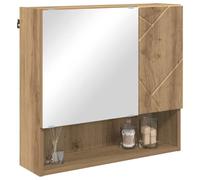 vidaXL Armoire Miroir Montage Mural Chêne Artisanal 59 x 17 x 55 cm, Miroir de Salle de Bain Moderne, Armoire rectangulaire, Rangement Compact, Organisateur Mural Pratique