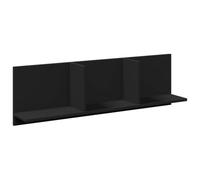 vidaXL Armoire murale 100×16,5×30 cm Bois d'ingénierie noir - flottante, vitrine