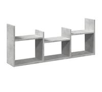 vidaXL Armoire Murale 100x18x40 cm Gris béton Bois d'ingénierie, Armoire Murale Flottante, étagère Murale, vitrine Murale, Meuble TV Mural