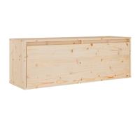 Vidaxl Armoire Murale 100x30x35 Cm Bois De Pin Massif Marron