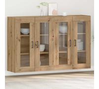 vidaXL Armoire murale 2 pcs chêne artisanal 69.5 x 34 x 90 cm
