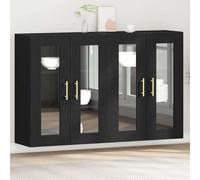 vidaXL Armoire murale 2 pcs chêne noir 69.5 x 34 x 90 cm