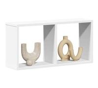 vidaXL Armoire murale 60x16x30 cm blanc bois d'ingénierie 854877 Blanc G