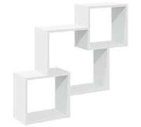 vidaXL Armoire murale 78x18x71 cm bois d'ingénierie blanc