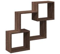 vidaXL Armoire Murale 78x18x71 cm chêne Marron d'ingénierie, Armoire Murale Flottante, étagère Murale, vitrine Murale, Meuble TV Mural, Meuble Mural