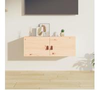 Armoire Murale Armoire Suspendue Centre de Divertissement Flottante Salon Salle de Séjour Intérieur 80x30x30 cm Bois de Pin Massif