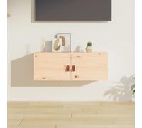 Armoire Murale Armoire Suspendue Centre de Divertissement Flottante Salon Salle de Séjour Intérieur 80x30x30 cm Bois de Pin Massif