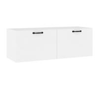 vidaXL Armoire Murale Armoire Flottante Suspendue Meuble de Rangement Salon Salle de Séjour Chambre Blanc 100x36,5x35 cm Bois d'Ingénierie