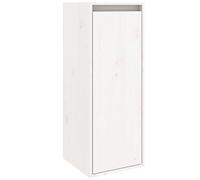 vidaXL Armoire Murale Armoire Flottante Suspendue Meuble de Rangement Salon Salle de Séjour Intérieur Blanc 30x30x80 cm Bois de Pin Massif