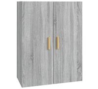 vidaXL Armoire Murale Armoire Suspendue Centre de Divertissement Flottante Salon Salle de Séjour Suspendue Sonoma Gris 69,5x34x90 cm