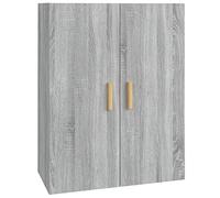 vidaXL Armoire Murale Armoire Suspendue Centre de Divertissement Flottante Salon Salle de Séjour Suspendue Sonoma Gris 69,5x34x90 cm
