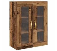 Armoire Murale Vidaxl Avec Portes En Verre Bois Ancien 69,5x34x90 Cm