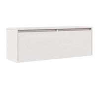 vidaXL Armoire Murale Blanc 100x30x35 cm Bois de pin Massif