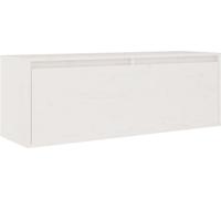 vidaXL Armoire murale blanc 100x30x35 cm pin massif