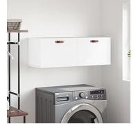 vidaXL Armoire murale blanc 100x36,5x35 cm bois d'ingénierie 830108